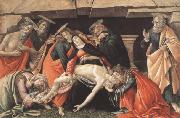 Sandro Botticelli Lament for Christ Dead,with St Jerome,St Paul and St Peter oil on canvas